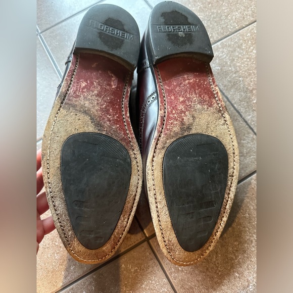 Florsheim Comfort Tech Men's Burgundy Wingtip Loafer Tassel  Almond Toe … - Picture 9 of 16